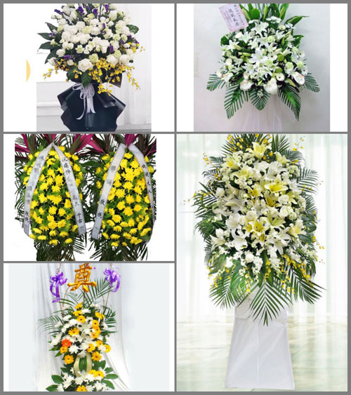黑龙江鸡西虎林市白事花篮预定